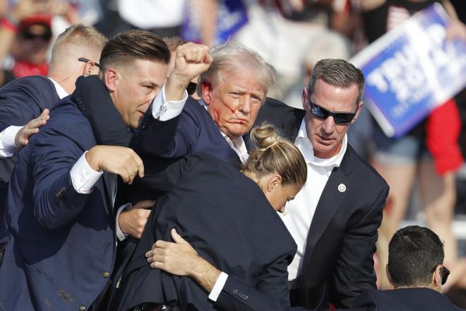 Este es el momento del atentado contra Donald Trump durante un mitin en Pensilvania