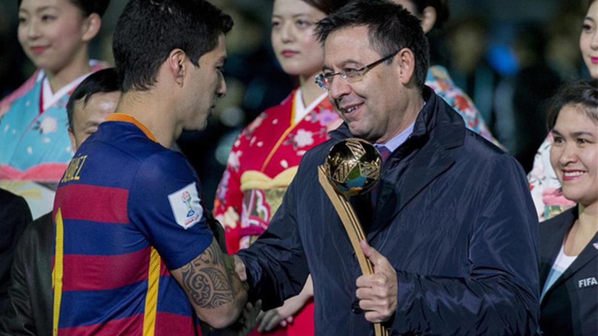 Bartomeu se refirió al fichaje de Suárez por el Barça