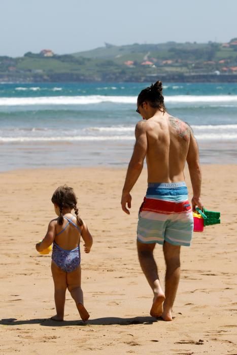 Sol y calor en Gijón