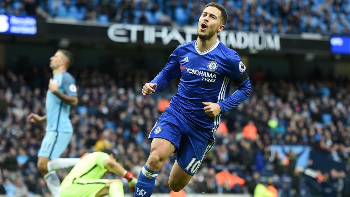 Hazard marcó el tercer gol del Chelsea frente al City