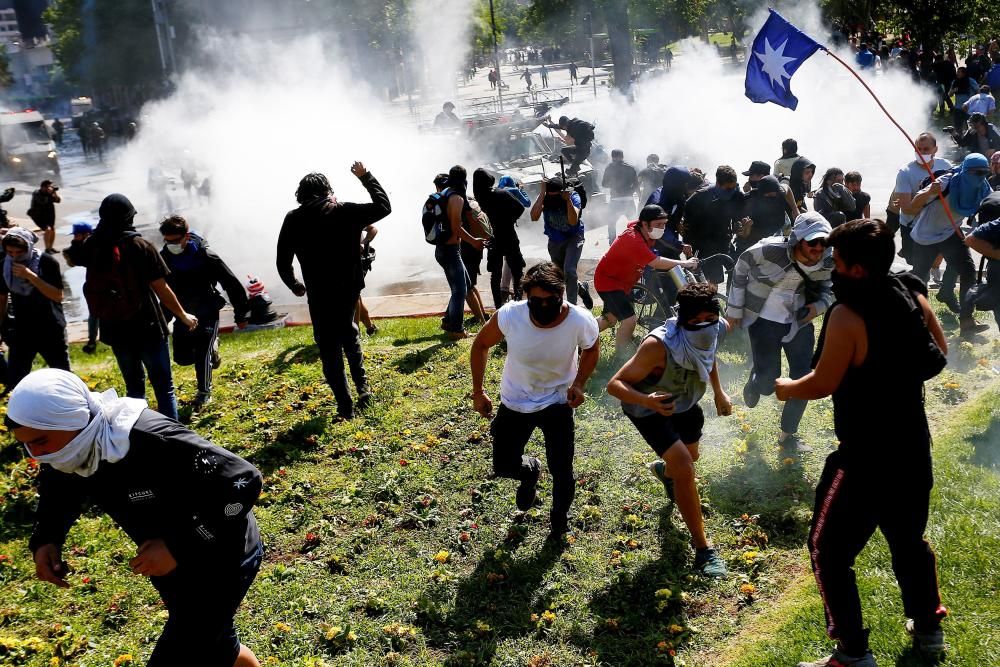 Nueva jornada de protestas en Santiago de Chile