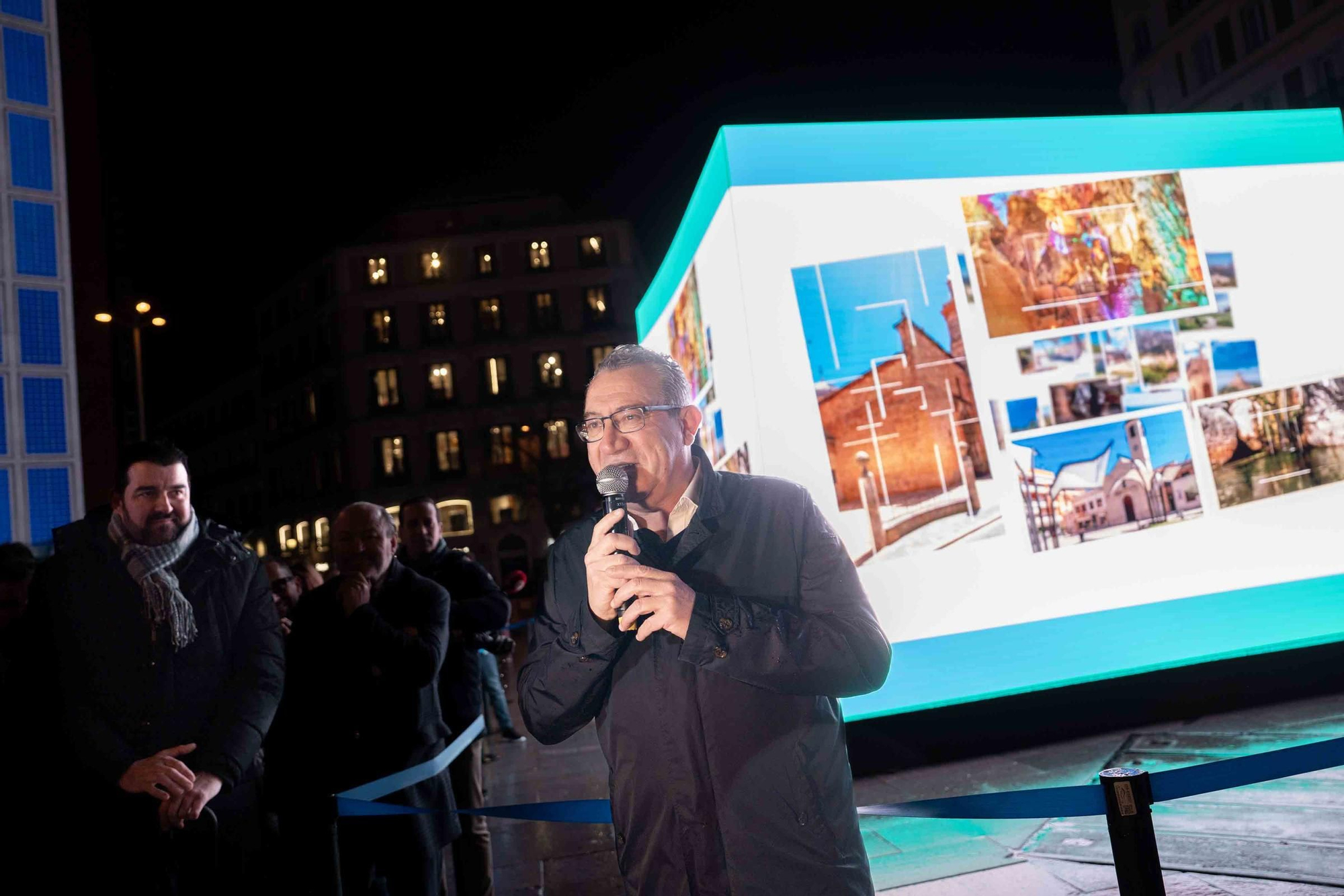 Alicante Costa Blanca inaugura su cubo LED promocional en Madrid con motivo de FITUR
