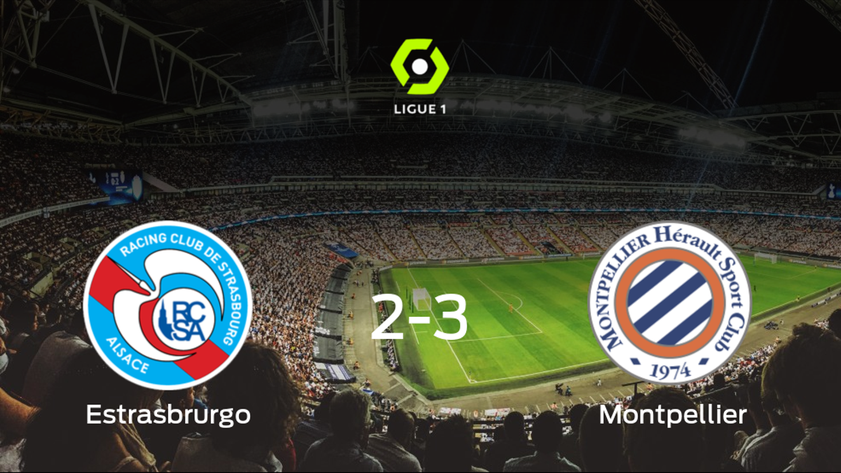 El Montpellier gana 2-3 al Racing Estrasburgo en el Stade de La Meinau