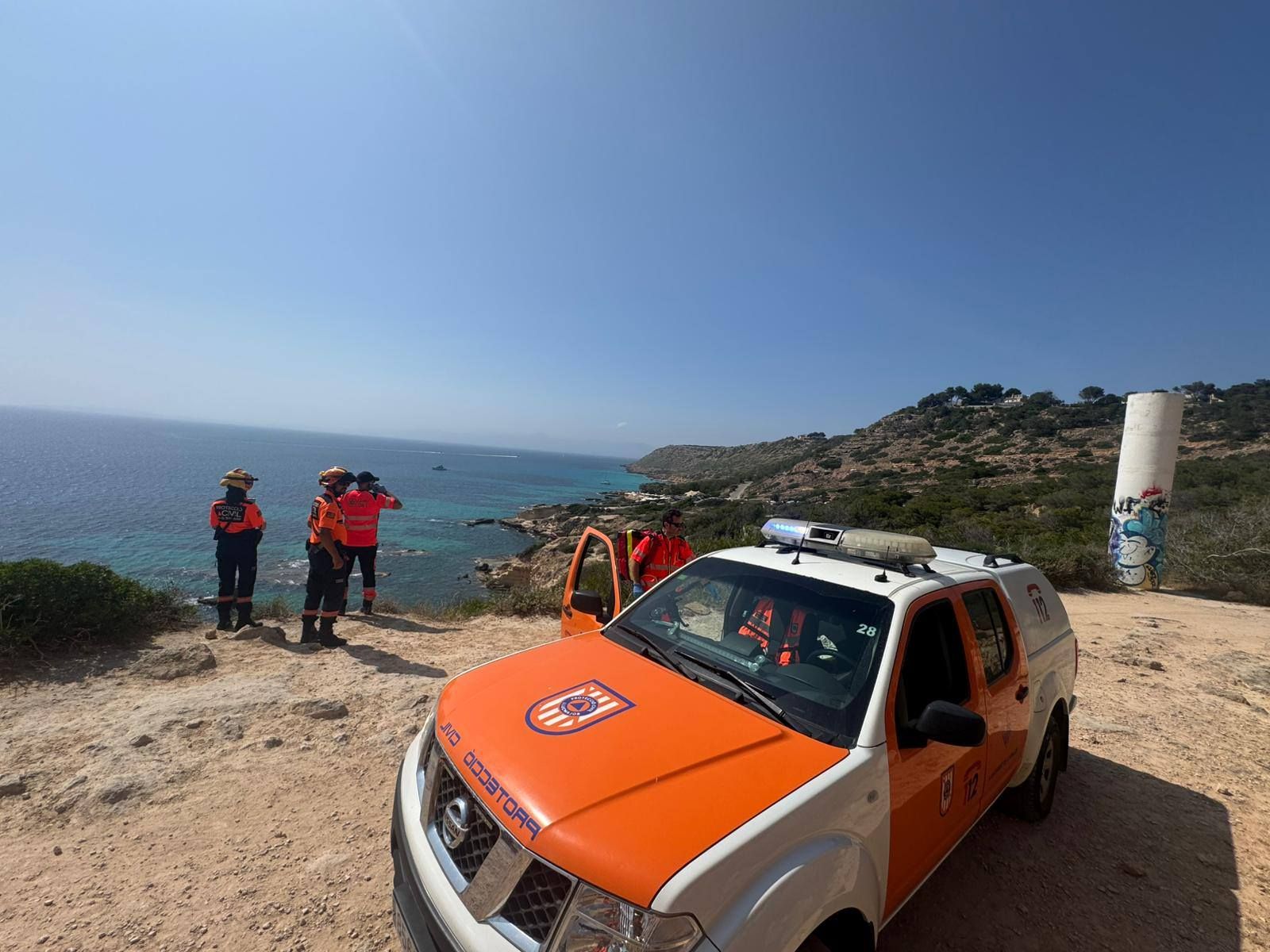 Rescate de un hombre que cayó por un acantilado en Llucmajor