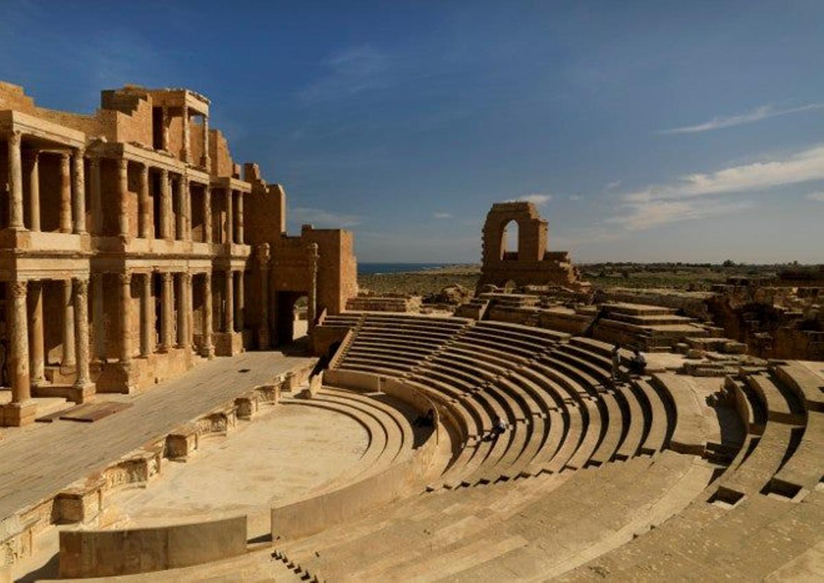 Teatro en la ciudad de Sabratha (Libia)