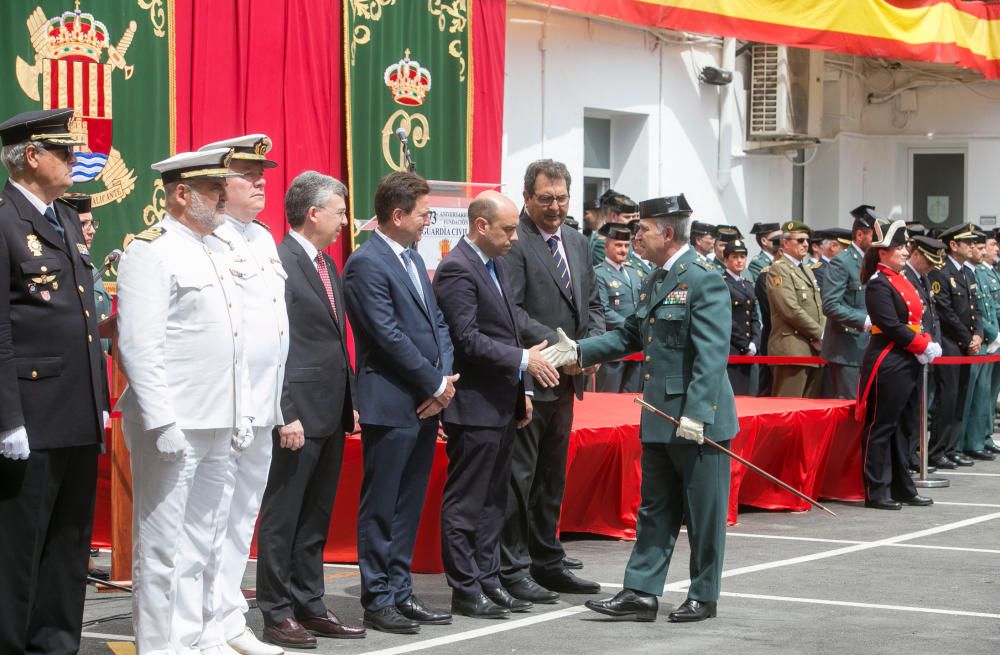 Un momento de la celebración del 173 aniversario de la Guardia Civil.