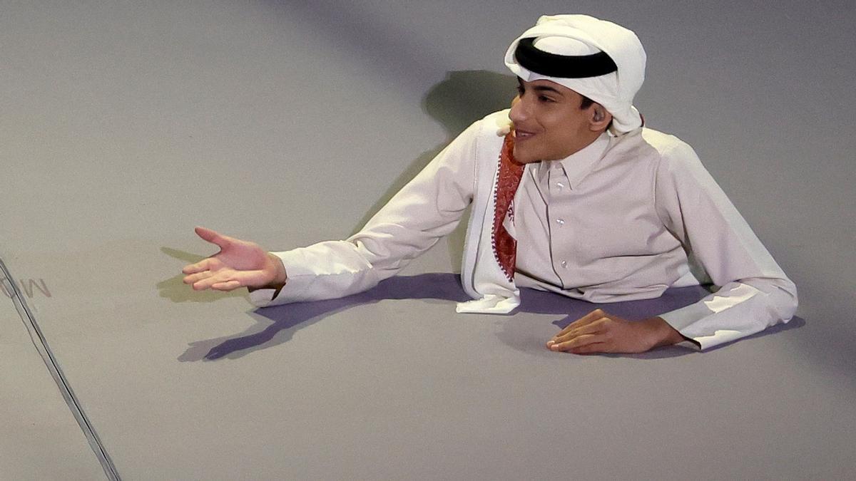 Ghanim al Muftah, el joven sin piernas que apareció con Morgan Freeman en la inauguración de la ceremonia inicial del Mundial de Qatar