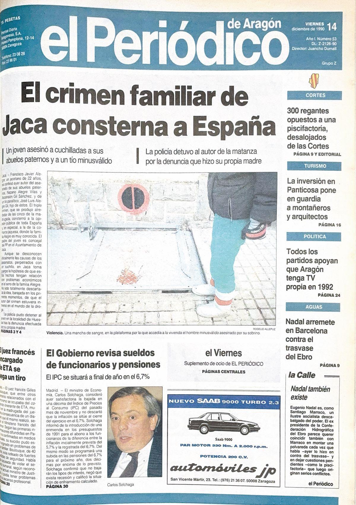 Portada del 14 de diciembre de 1990.