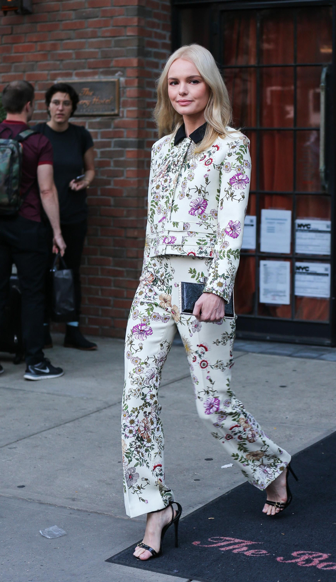 Kate Bosworth se apunta al floral print