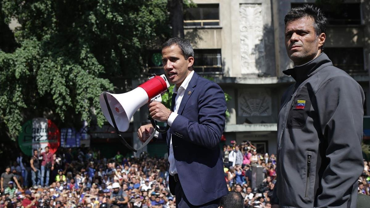 guaidó y leopoldo lopez