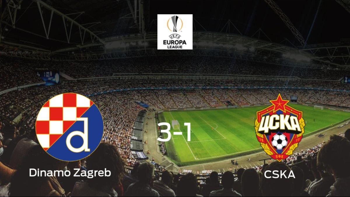 El Dinamo Zagreb se queda con la victoria ante el CSKA Moscú (3-1)