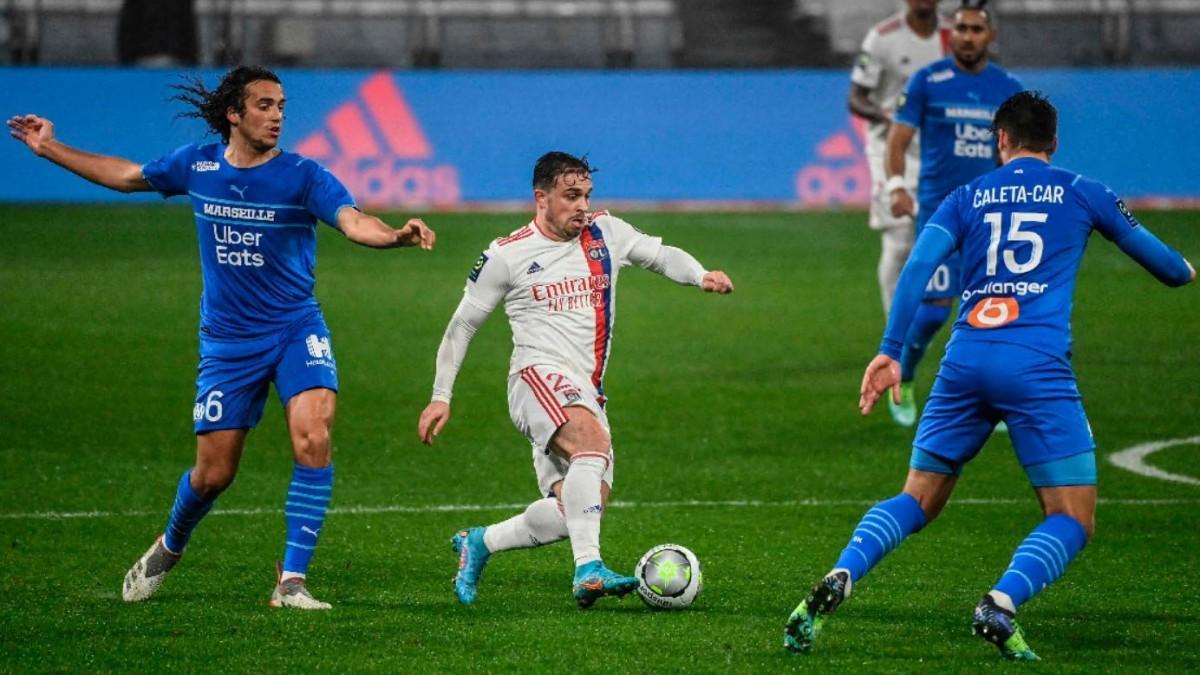 Shaqiri anotó el gol del empate provisional del Lyon