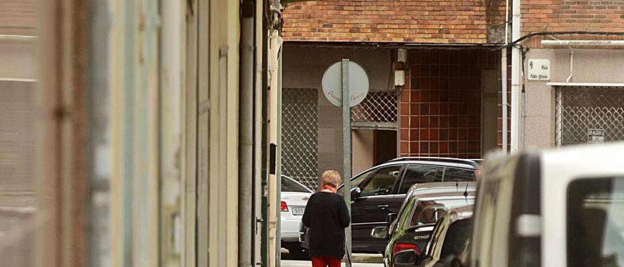 Una de las calles del barrio de Os Duráns.