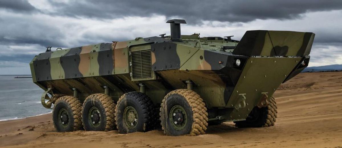 Blindado de combate anfibio Superav de IDV.