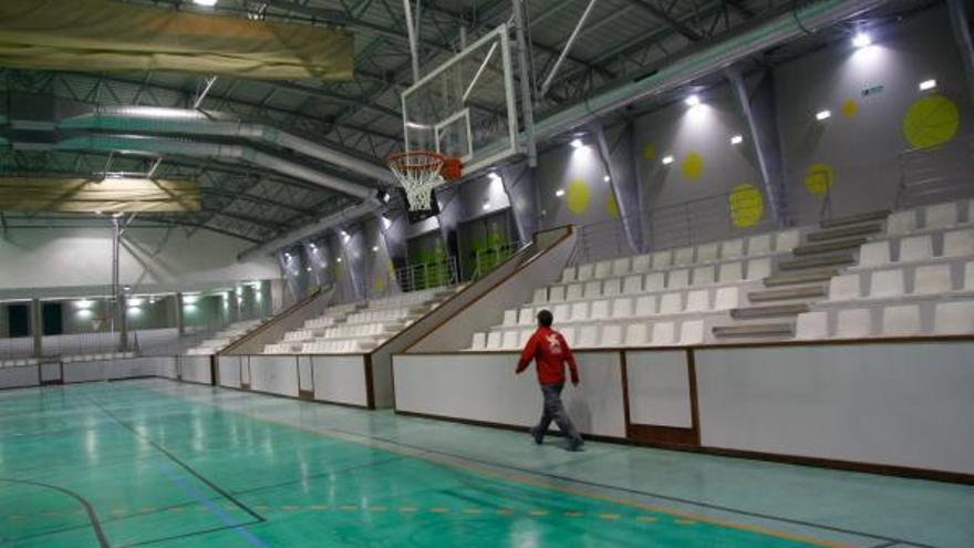 Interior del pabellón de deportes de La Arena