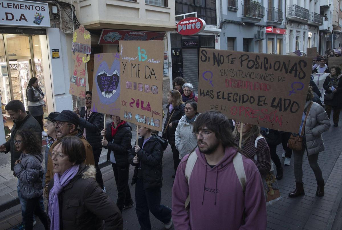 Anterior manifestación del 8M por las calles de Sagunt.