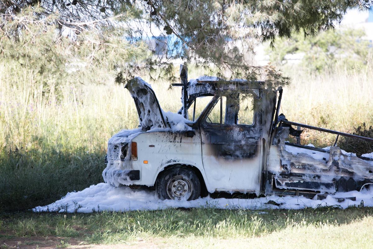 Arde otra caravana en la zona del Recinto Ferial de Ibiza