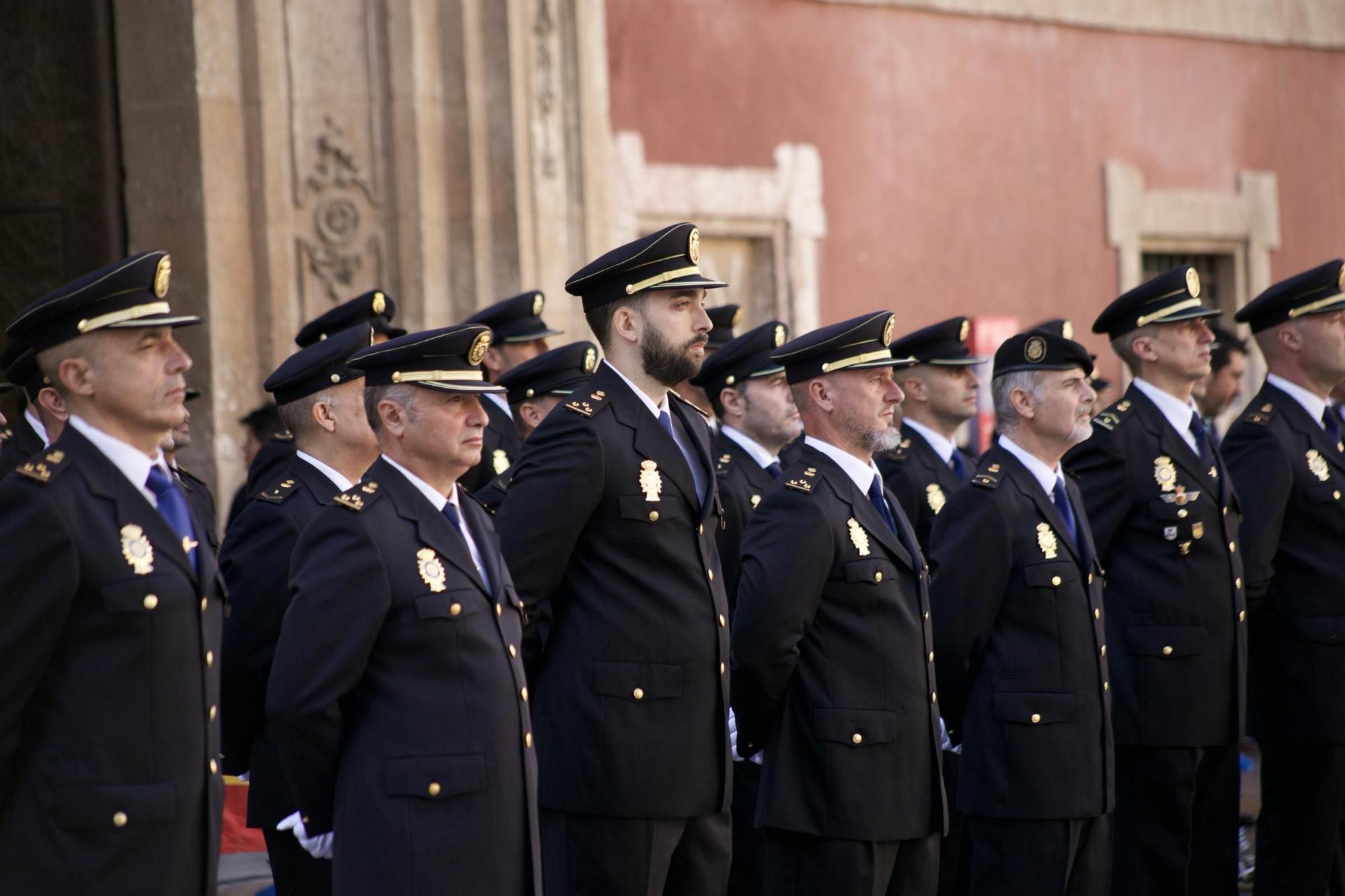 Las imágenes del acto de la Policía Nacional en Murcia por la Fiesta Nacional