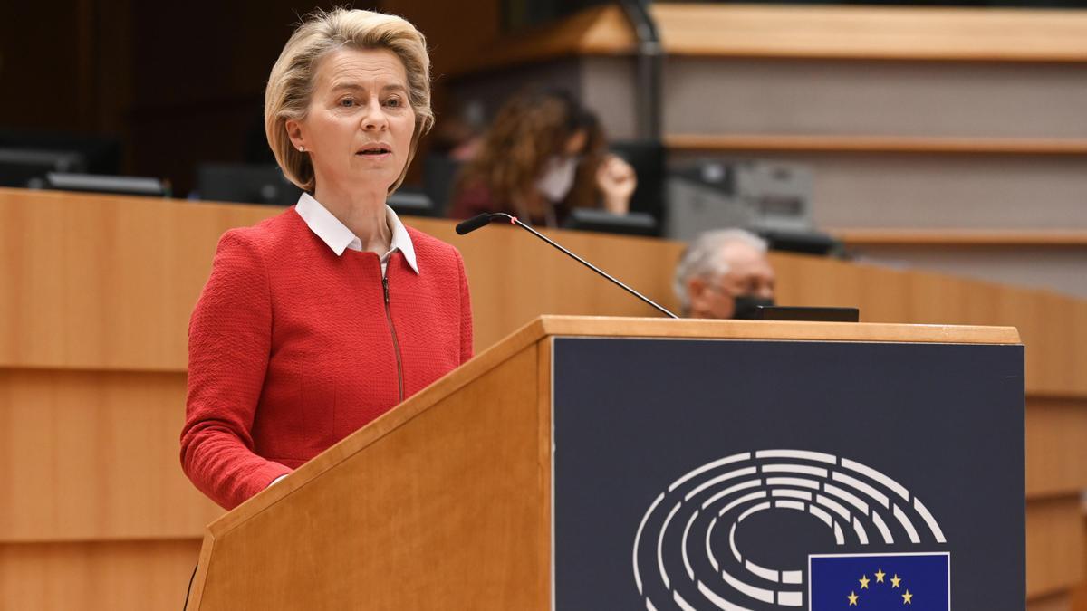 La presidenta de la Comisión Europea, Ursula von der Leyen