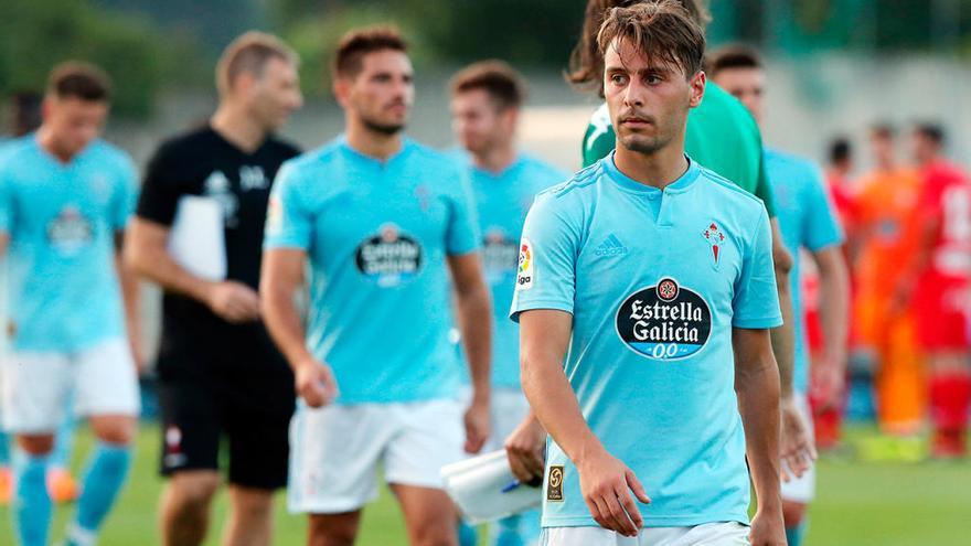 Kevin, en el primer partido de la pretemporada del Celta // Marta G. Brea