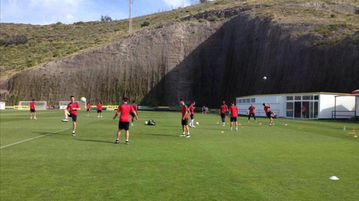 El Espanyol se ejercitó en Barranco Seco a la espera del partido de este viernes