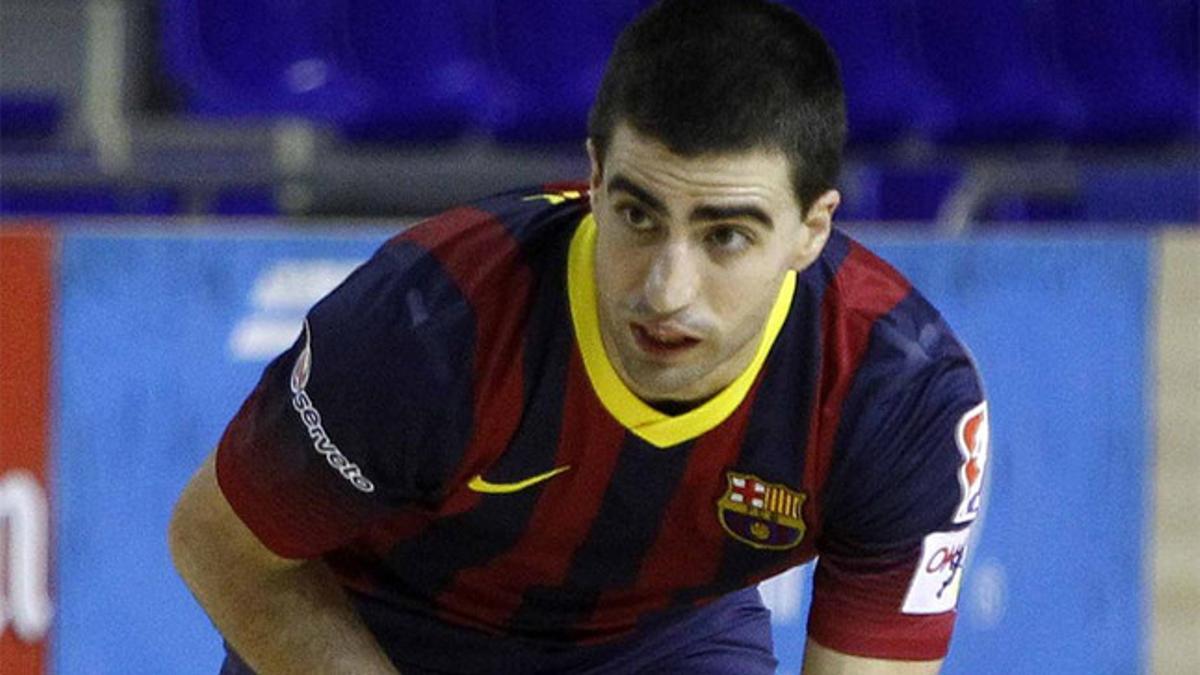 Marc Gual, jugador del Barça de hockey patines