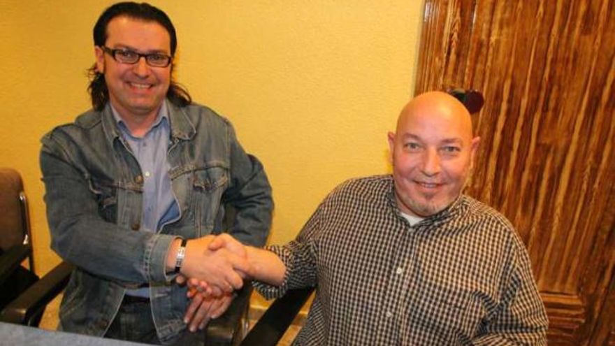 Los presidentes de Amfi y la Asociación del Alzheimer.