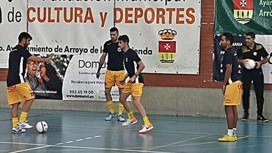 Sesión de entrenamiento del Atlético Benavente.