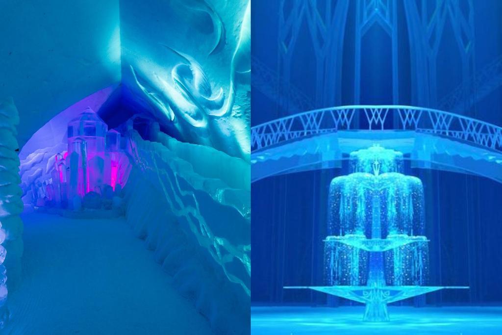 El Castillo de Elsa está inpsirado en el Hotel Glacé