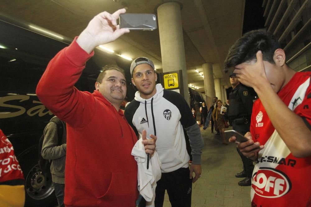 Llegada del Valencia CF a Las Palmas