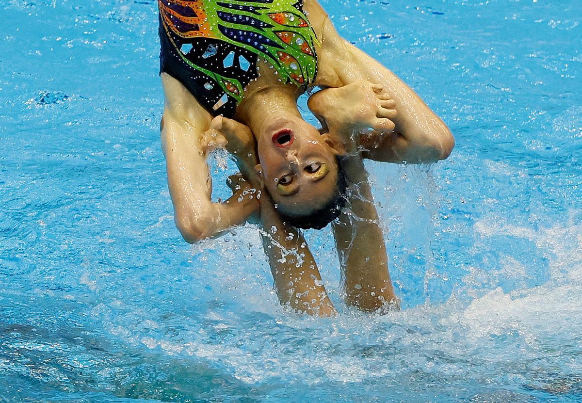 Italia actúa en el Campeonato del Mundo de Natación Artística.