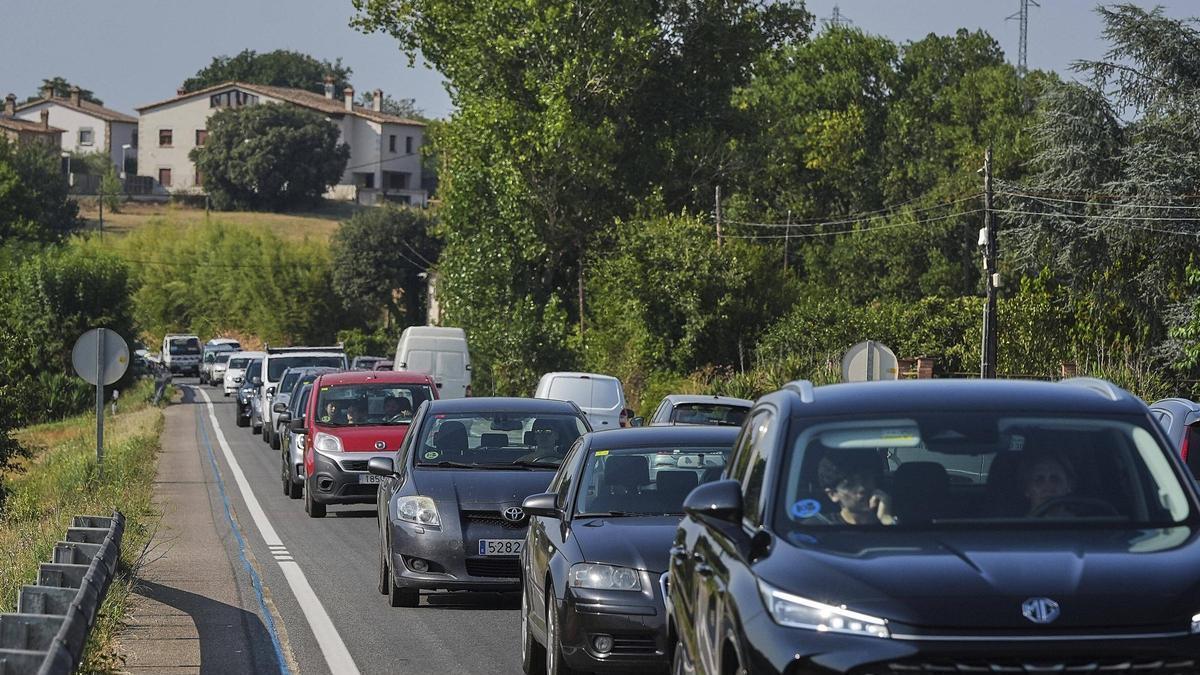 Les imatges de la presentació del projecte de millora de la travessera de la C-65 a Llambilles