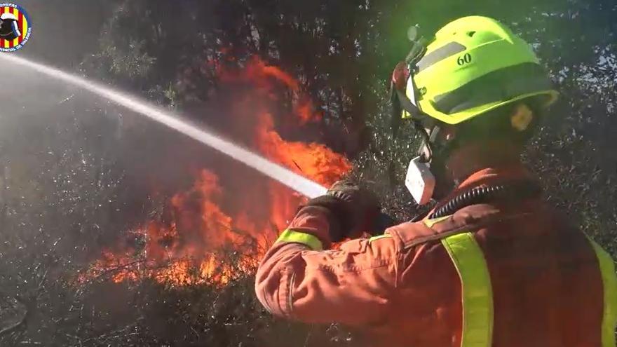 Incendio forestal en Riba-roja
