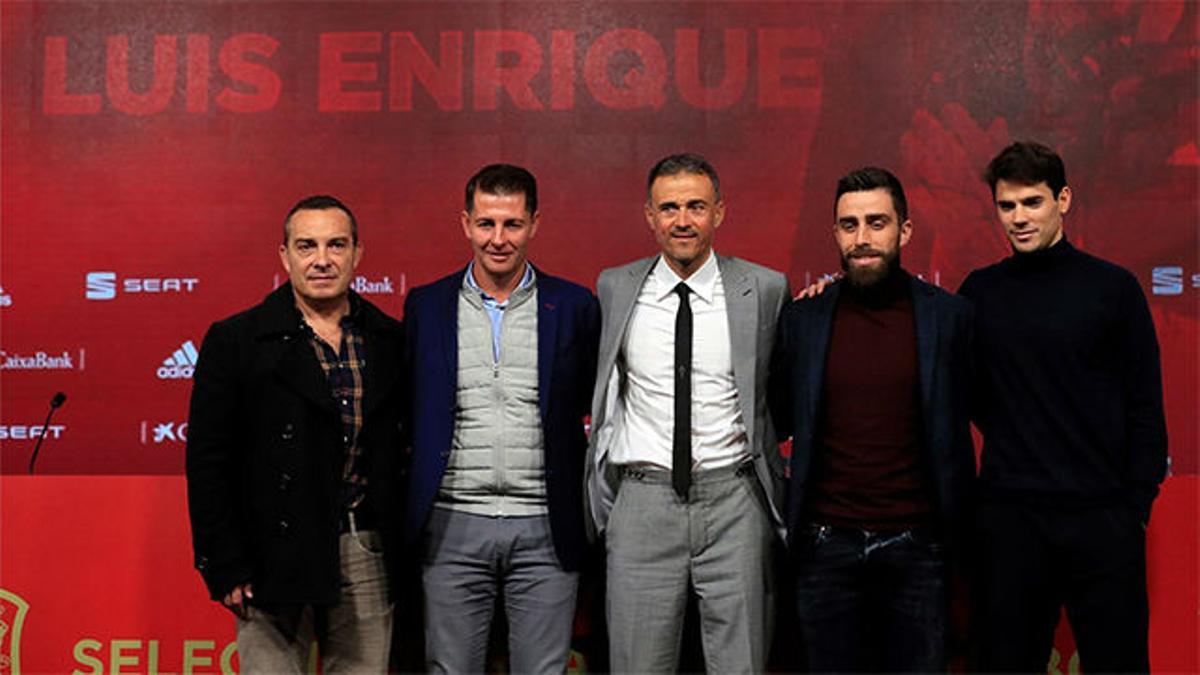 Luis Enrique presenta su nuevo cuerpo técnico