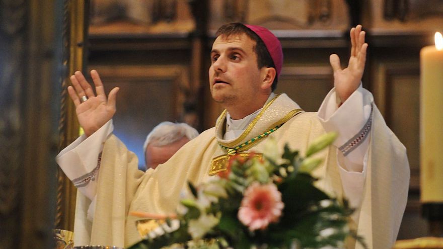 Xavier Novell, cuando tomó posesión como obispo de Solsona, en el 2010.