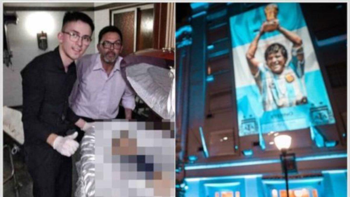 Amenazan de muerte al que se hizo la foto con el cadáver de Maradona