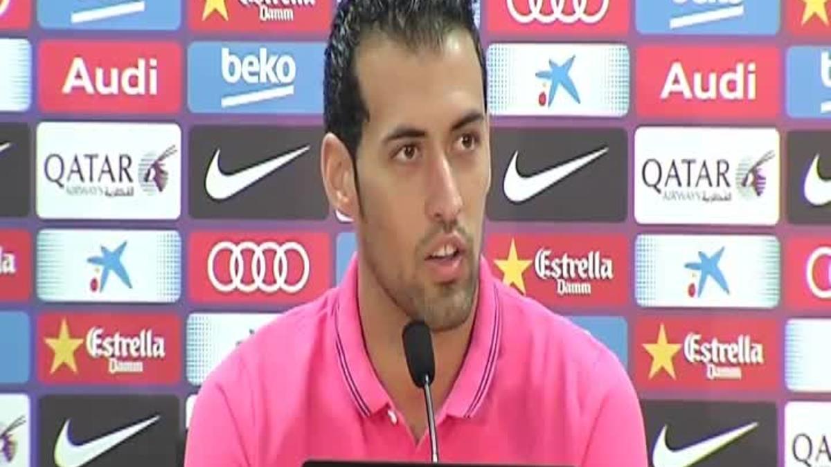 Busquets, en rueda de prensa