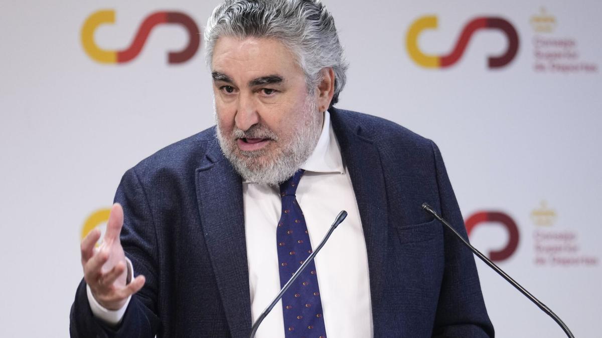 El presidente del Consejo Superior de Deportes (CSD), José Manuel Rodríguez Uribes
