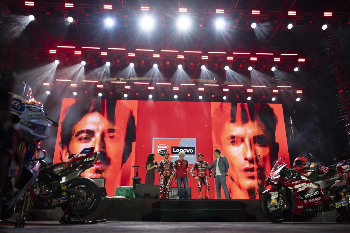 'Pecco' Bagnaia y Marc Márquez, en el escenario de hoy en Kuala Lumpur.