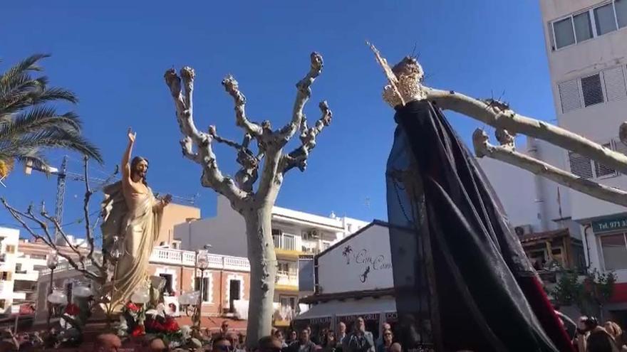 Procesión del Santo Encuentro en Santa Eulària.