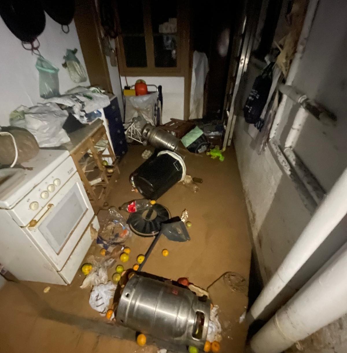 Interior de la casa de la madre de este profesor de Córdoba.