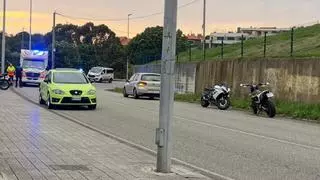 Evacuado en UVI Móvil un motorista tras un accidente en Gijón: esto es lo que ha pasado