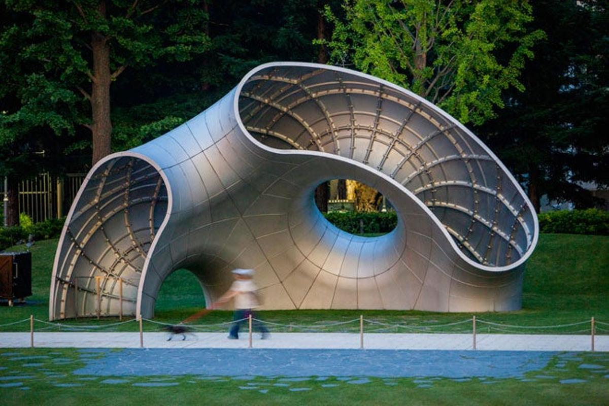 Escultura en el parque Hinokicho