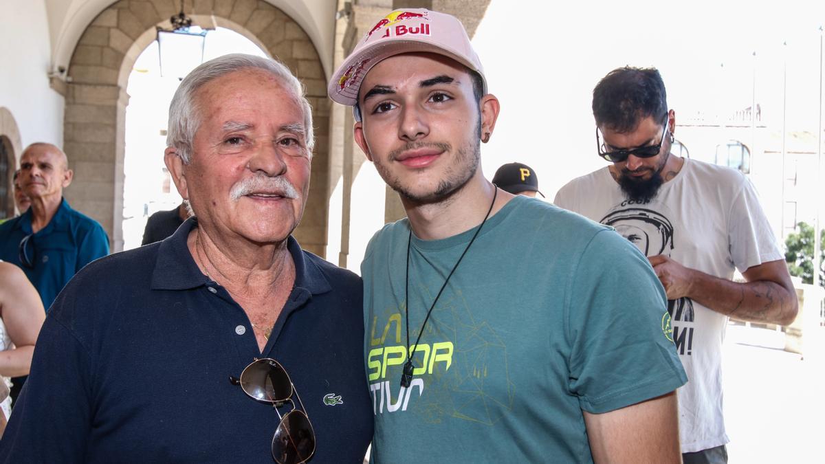 Juan López y Alberto Ginés, este lunes en Cáceres.