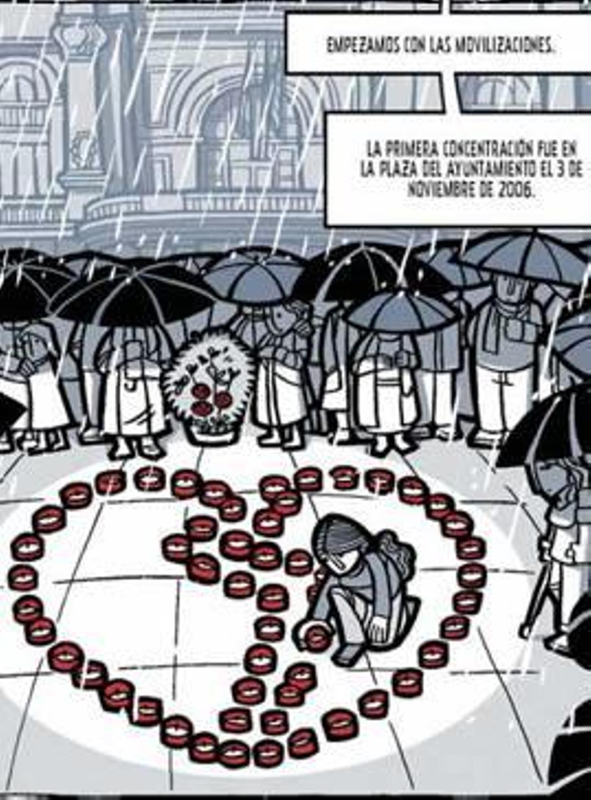 Una viñeta de El día 3.