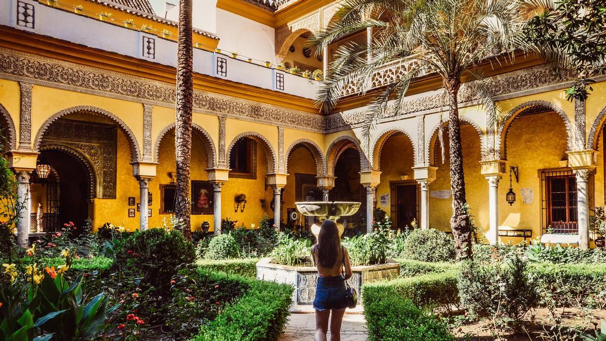 Este palacio es uno de los más espectaculares de Sevilla.