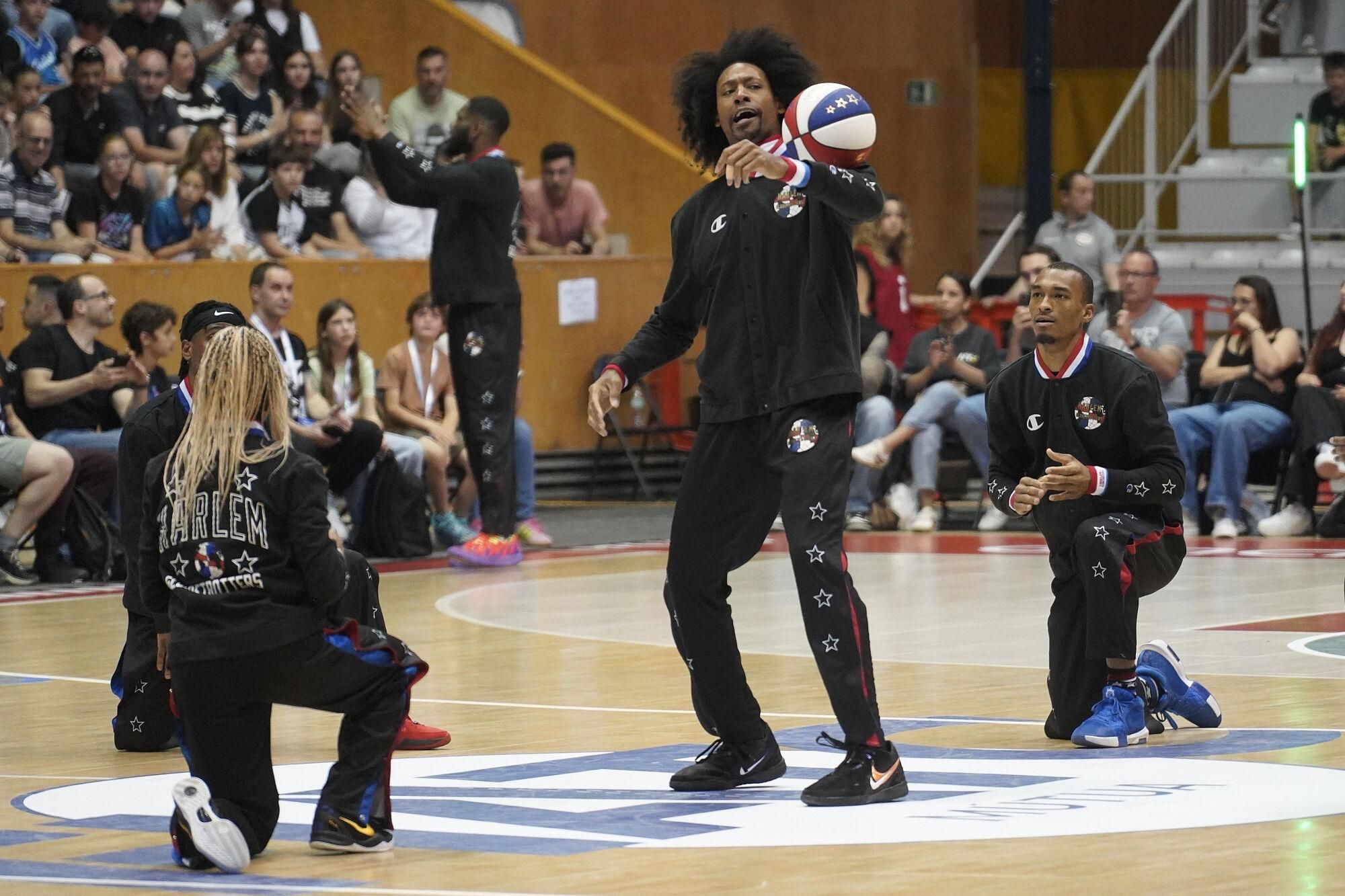 Girona. Fontajau partit dels Harlem Globetrotters