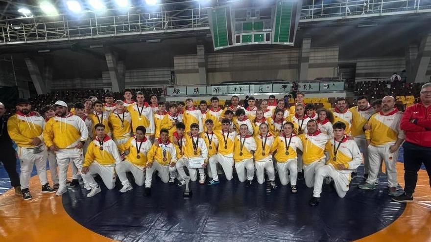 Murcia gana 31 medallas individuales y 9 colectivas en el Nacional de Luchas Olímpicas