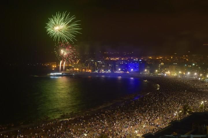 Fuegos de San Juan desde Las Canteras