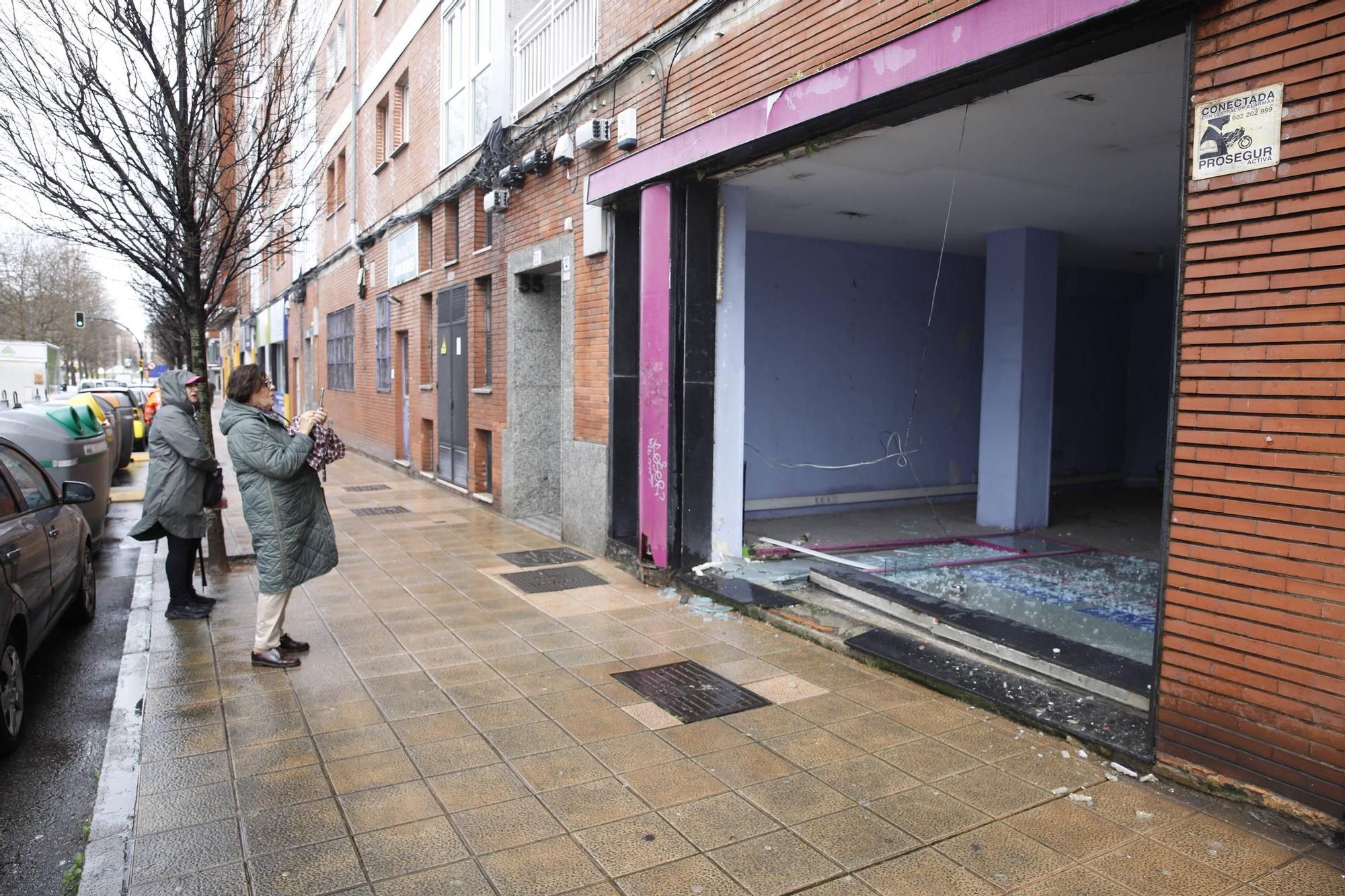 Los efectos de la "tormentona" en Gijón (en imágenes)